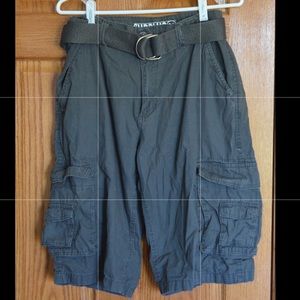Grey Cargo Shorts